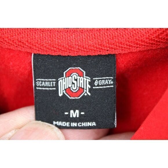 OHIO STATE BUCKEYES SIZE MEDIUM RED HOODIE EUC - Picture 7 of 8